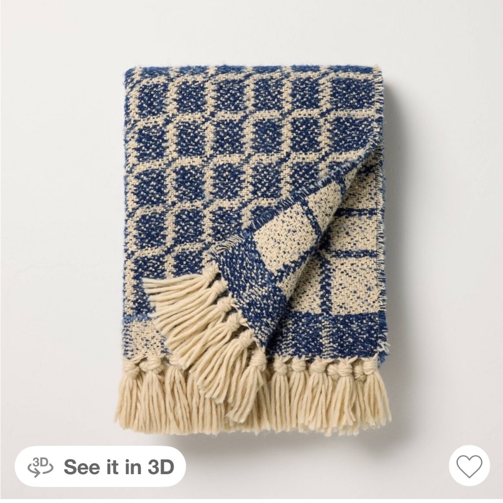 💙 Cozy Blue Grid Throw Blanket 💙
by Hearth & Hand™ with Magnolia